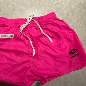 Vintage Umbro Neon American Shorts Pink NWT